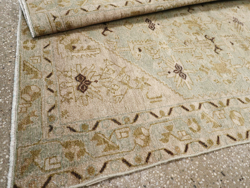 Vintage Persian Malayer Throw Rug, No.32895 - Staging