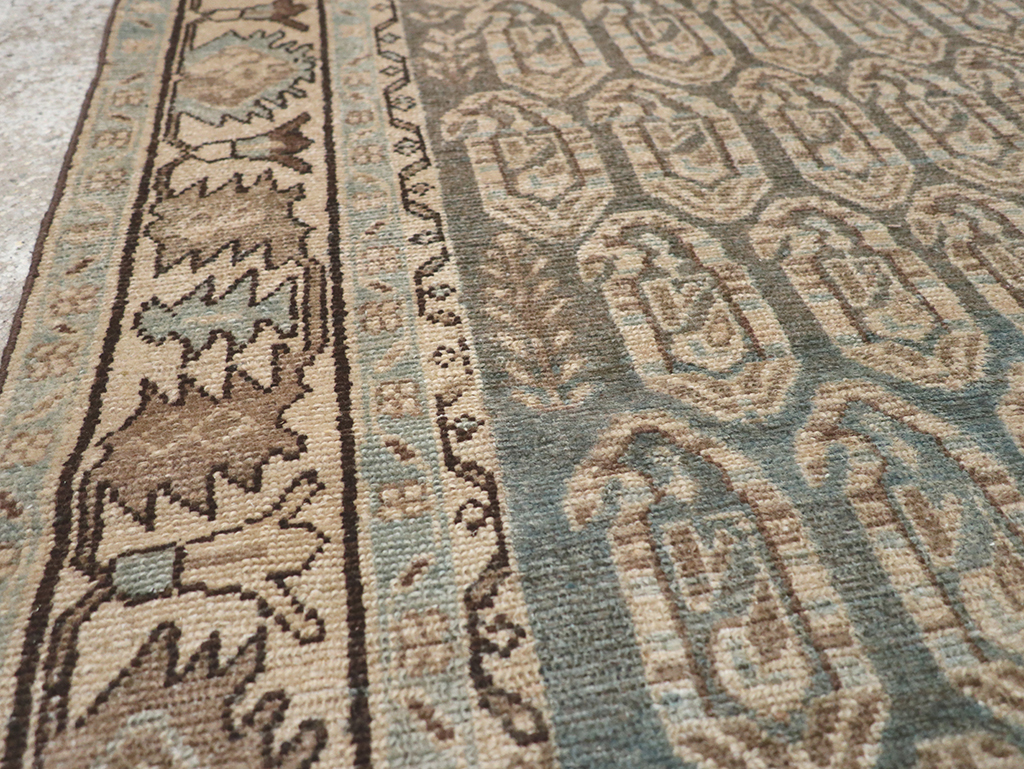 Vintage Persian Malayer Throw Rug, No.32896 - Staging