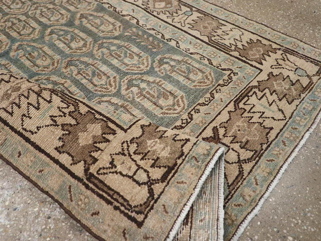 Vintage Persian Malayer Throw Rug, No.32896 - Staging