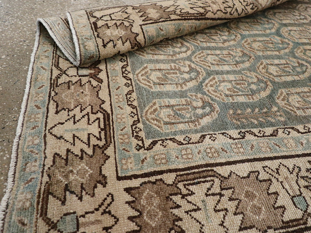 Vintage Persian Malayer Throw Rug, No.32896 - Staging