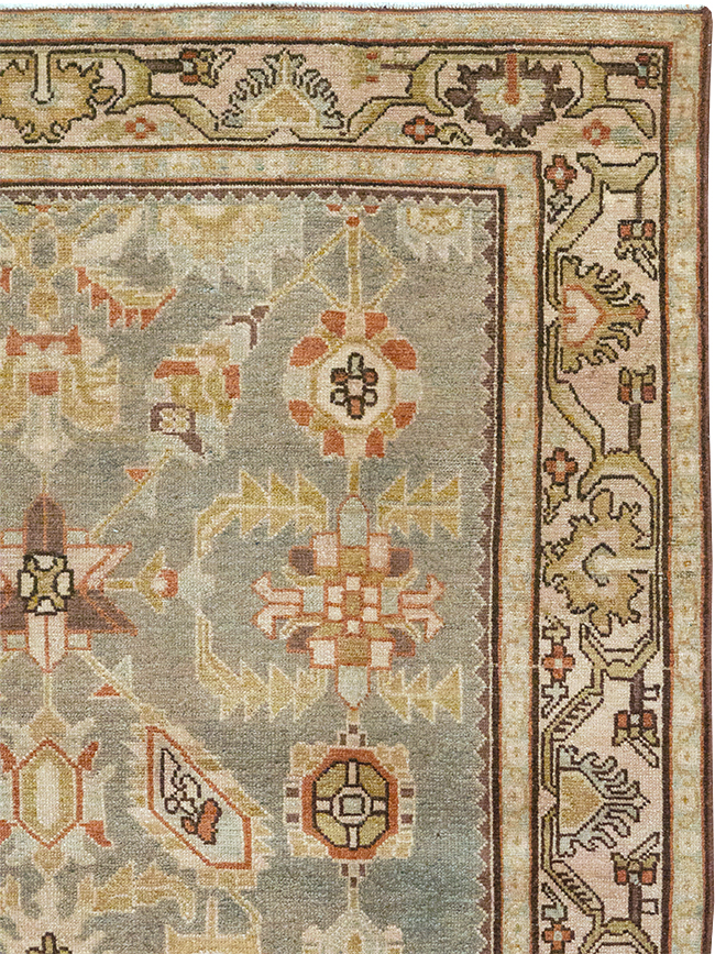 Vintage Persian Malayer Throw Rug, No.32897 - Staging