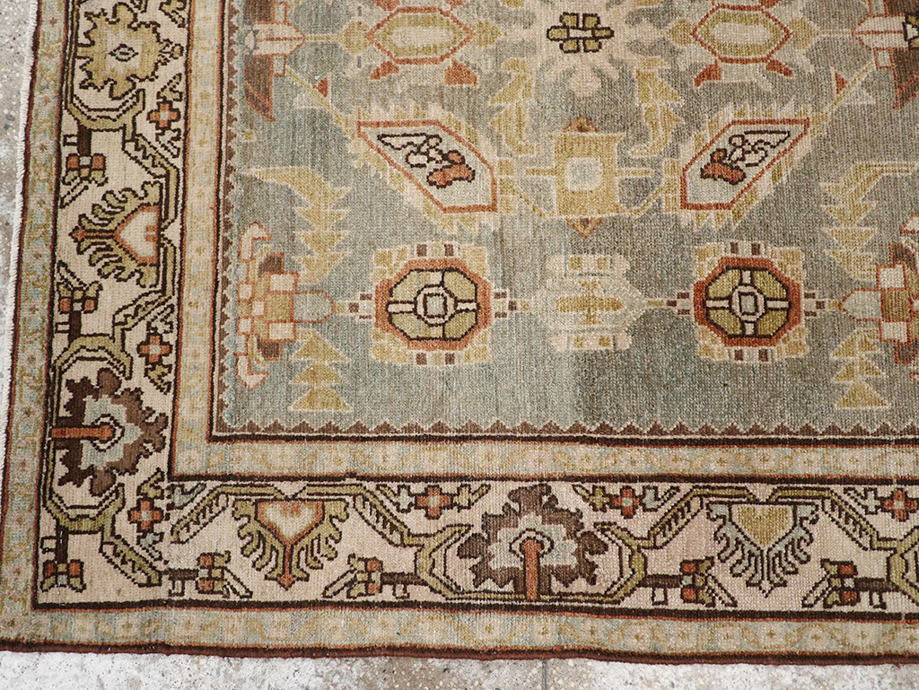 Vintage Persian Malayer Throw Rug, No.32897 - Staging