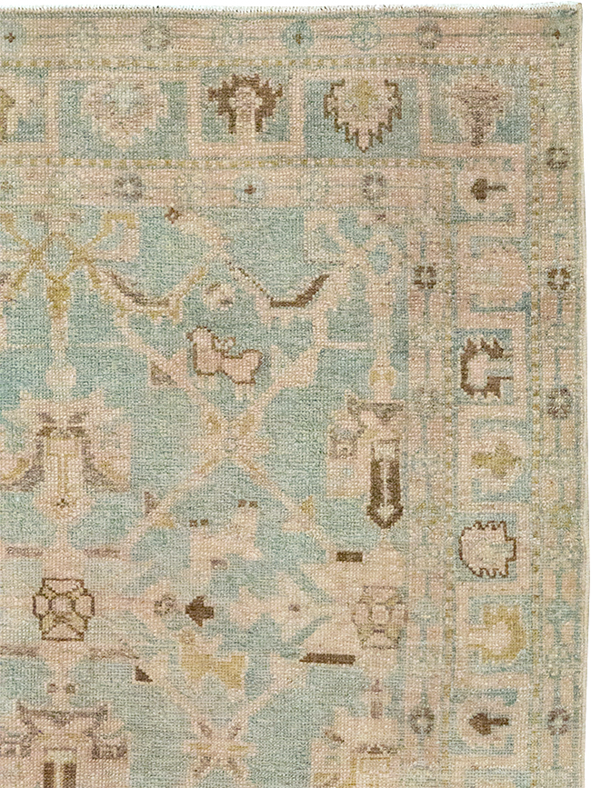 Vintage Persian Malayer Throw Rug, No.32899 - Staging