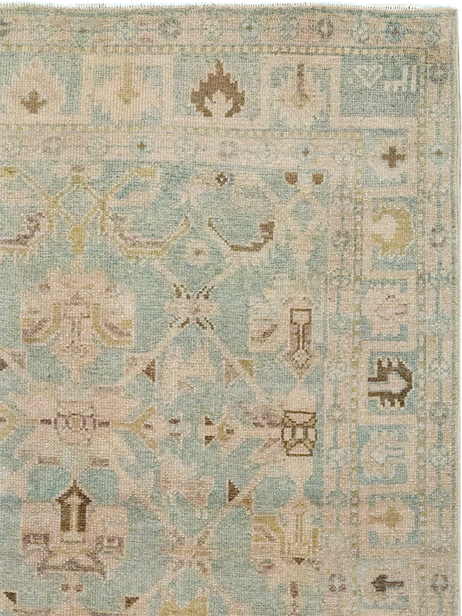 Vintage Persian Malayer Throw Rug, No.32899 - Staging