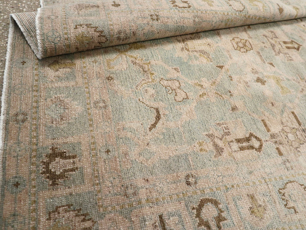 Vintage Persian Malayer Throw Rug, No.32899 - Staging