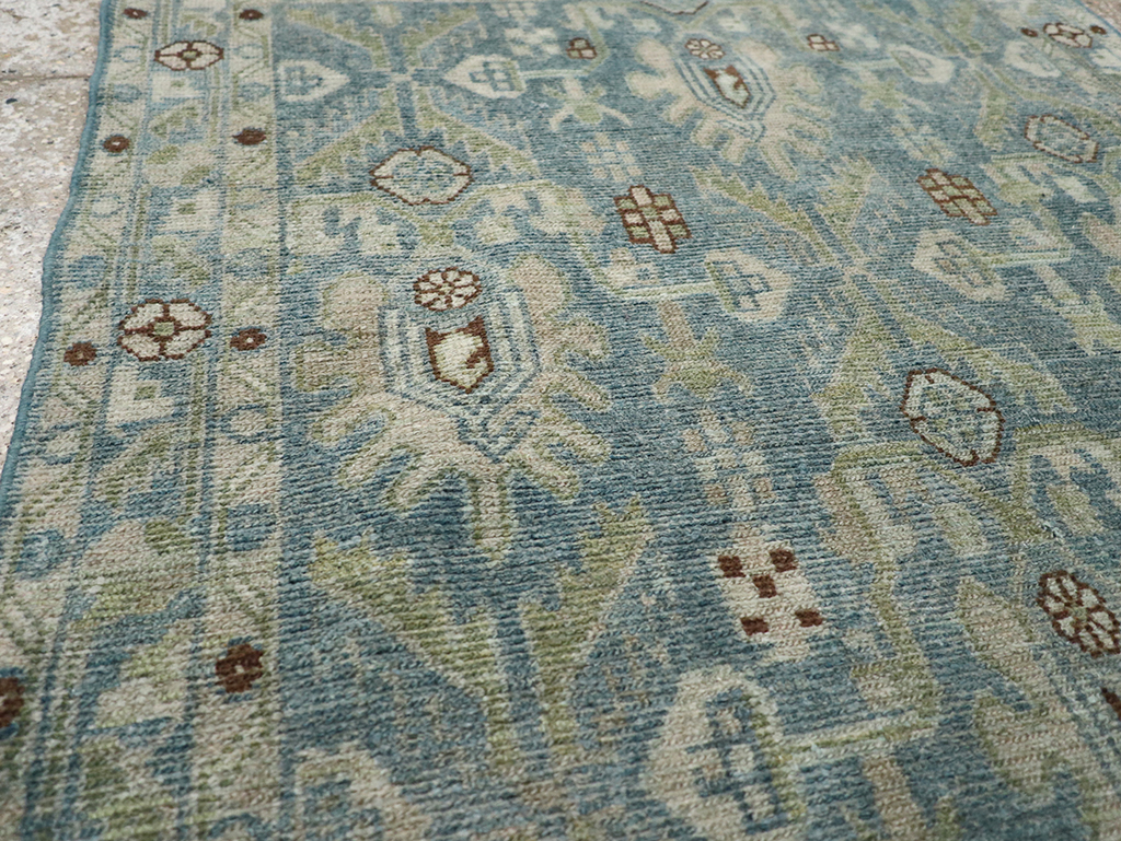 Vintage Persian Malayer Throw Rug, No.32900 - Staging