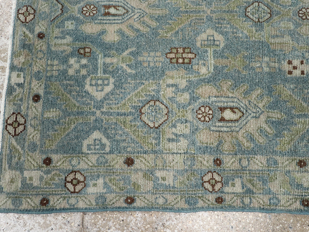 Vintage Persian Malayer Throw Rug, No.32900 - Staging