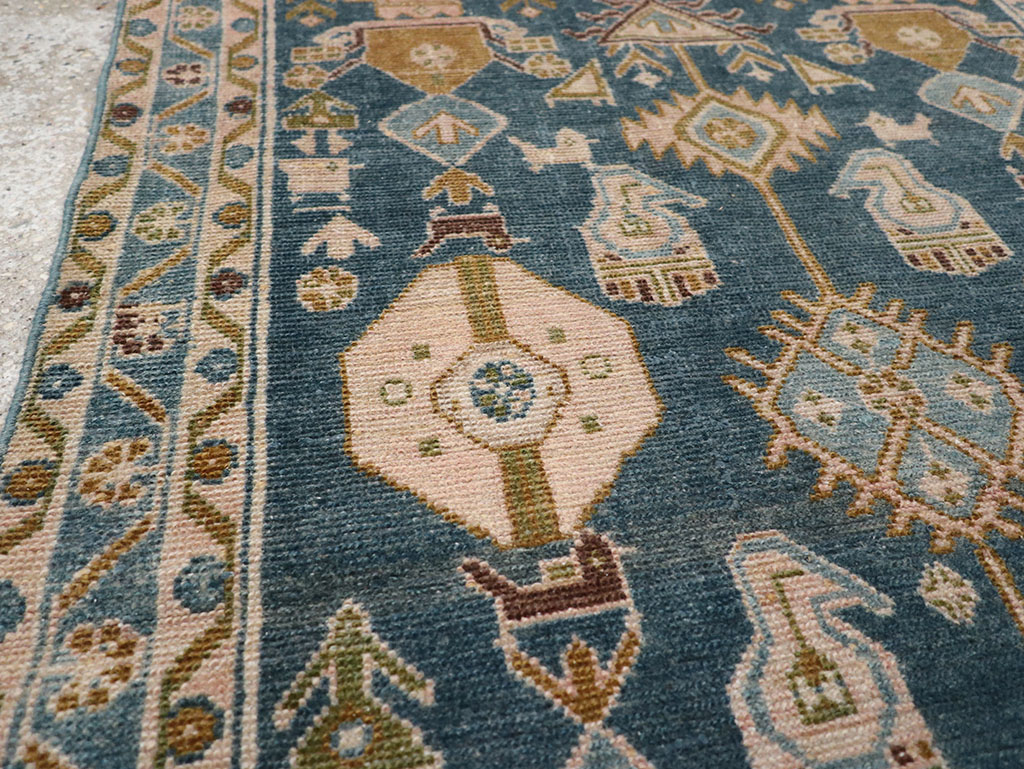 Vintage Persian Malayer Throw Rug, No.32901 - Staging