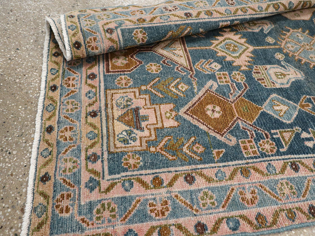 Vintage Persian Malayer Throw Rug, No.32901 - Staging