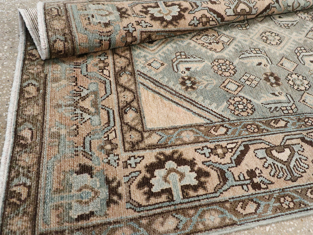 Vintage Persian Malayer Throw Rug, No.32902 - Staging