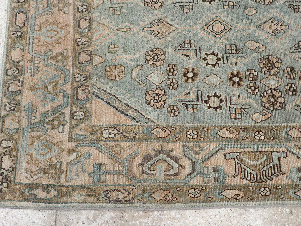 Vintage Persian Malayer Throw Rug, No.32903 - Staging