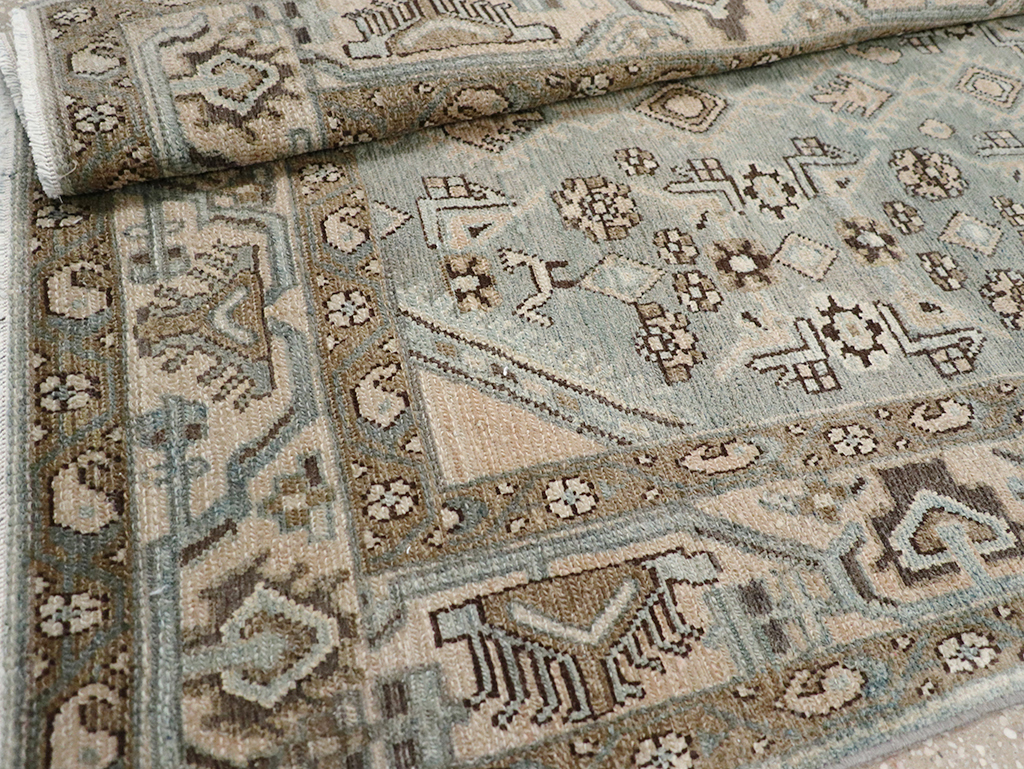 Vintage Persian Malayer Throw Rug, No.32903 - Staging