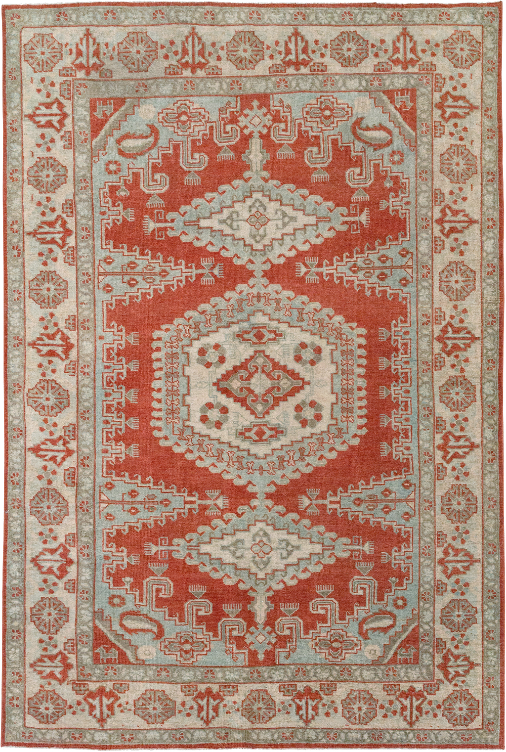 Vintage Persian Veece Accent Rug, No.32906 - Staging