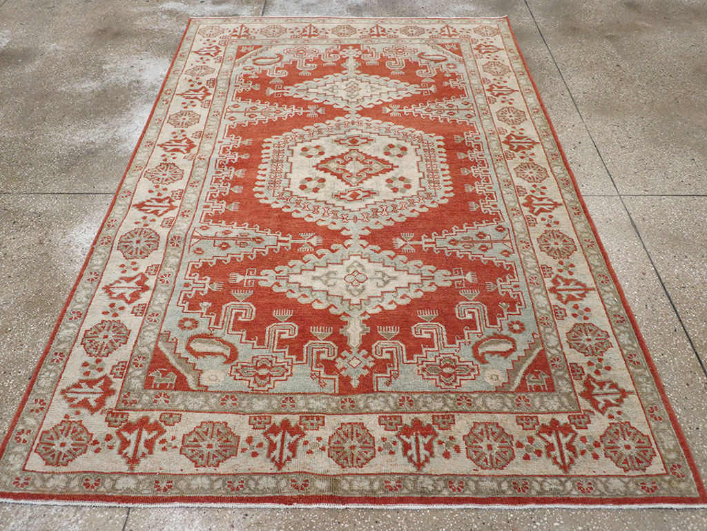 Vintage Persian Veece Accent Rug, No.32906 - Staging