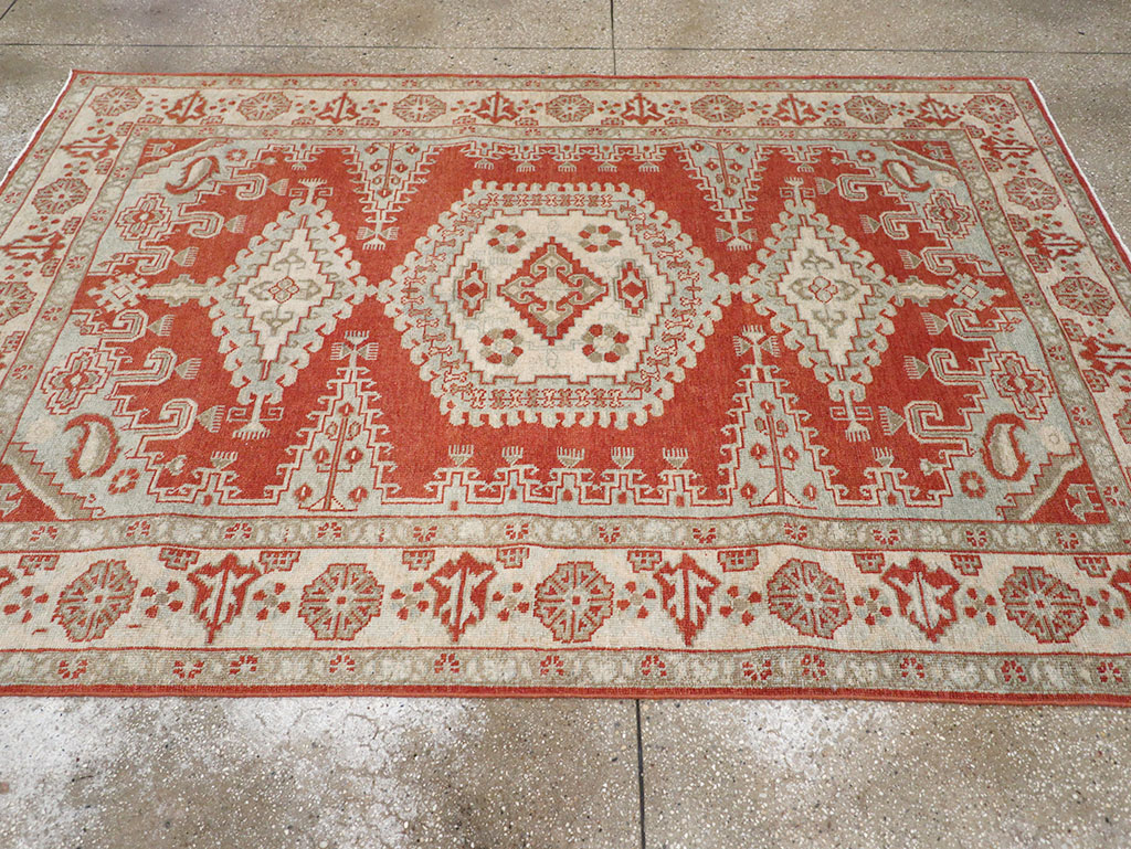 Vintage Persian Veece Accent Rug, No.32906 - Staging