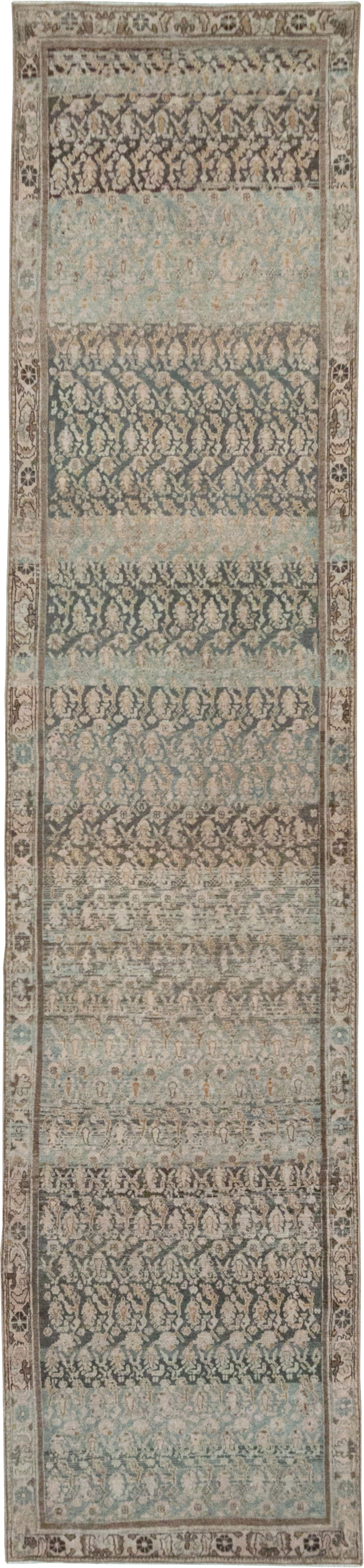 Antique Persian Malayer Long Runner, No.32912 - Staging