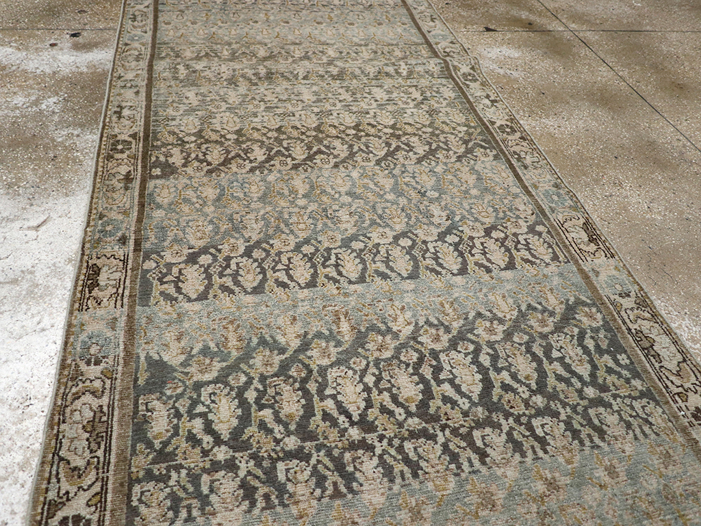 Antique Persian Malayer Long Runner, No.32912 - Staging