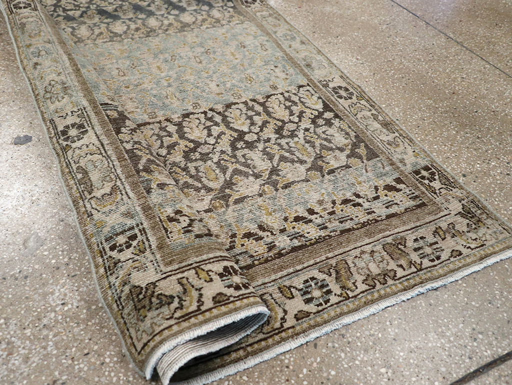 Antique Persian Malayer Long Runner, No.32912 - Staging