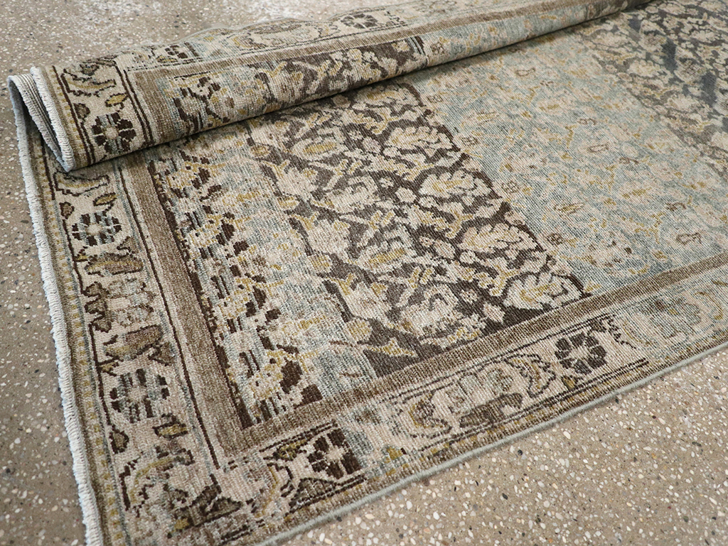 Antique Persian Malayer Long Runner, No.32912 - Staging