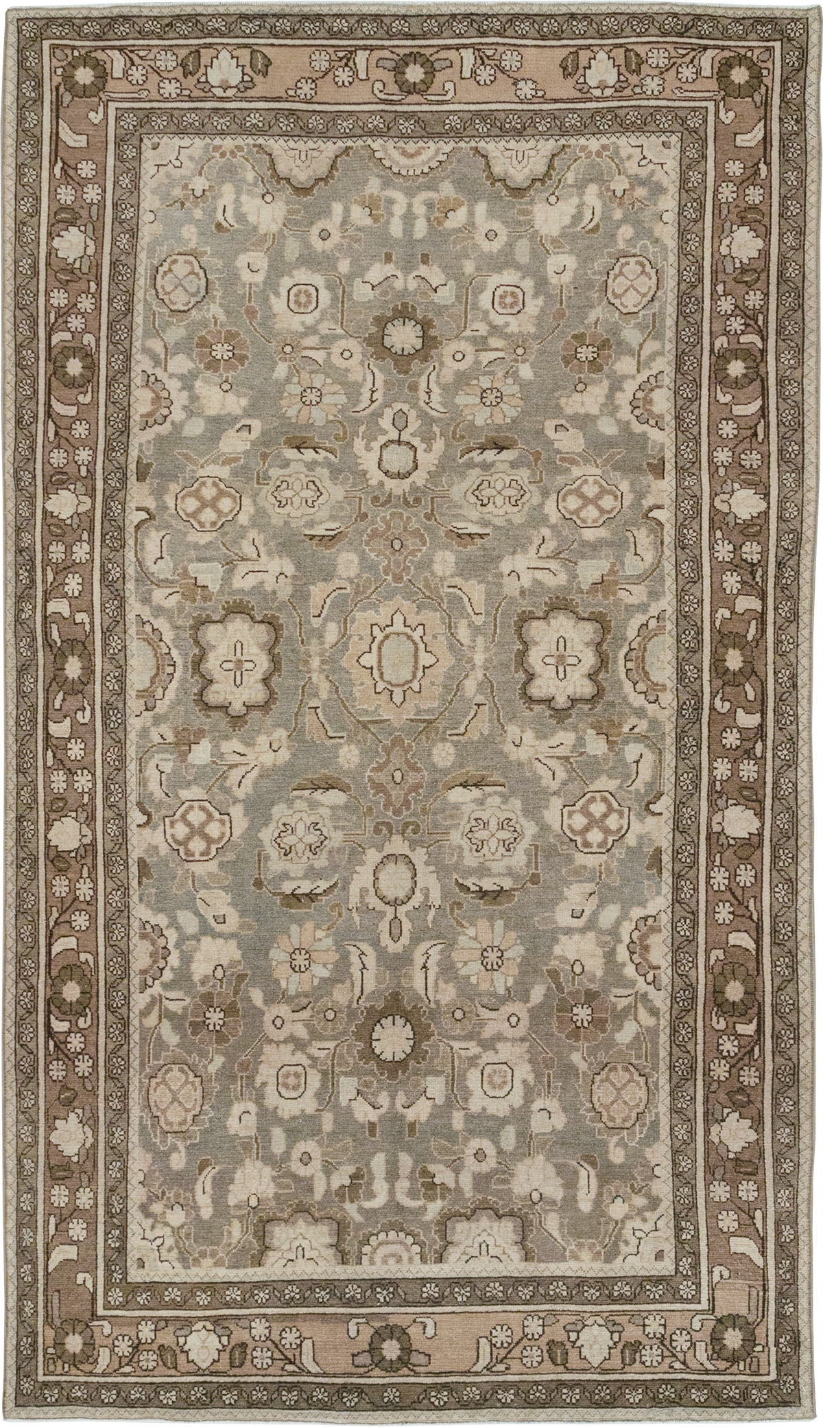 Vintage Persian Malayer Accent Rug, No.32914 - Staging