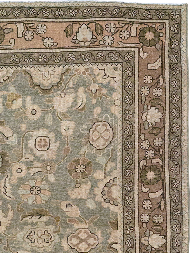 Vintage Persian Malayer Accent Rug, No.32914 - Staging