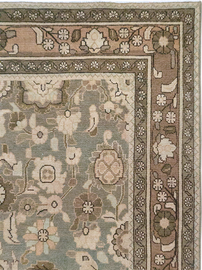 Vintage Persian Malayer Accent Rug, No.32914 - Staging