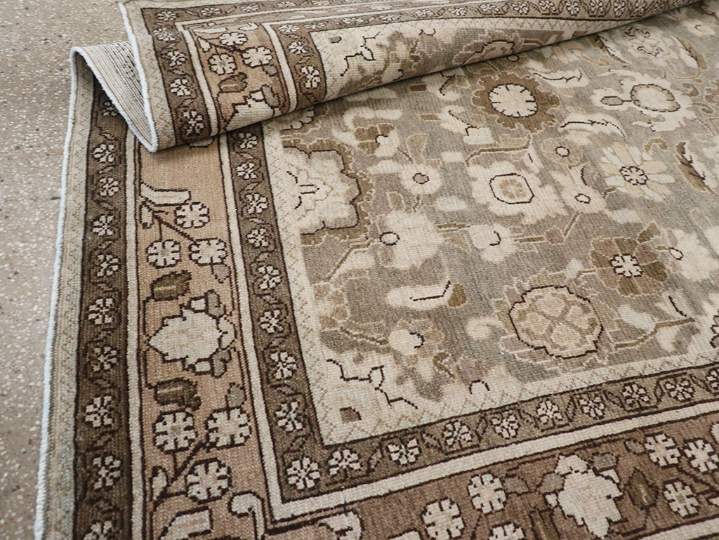 Vintage Persian Malayer Accent Rug, No.32914 - Staging