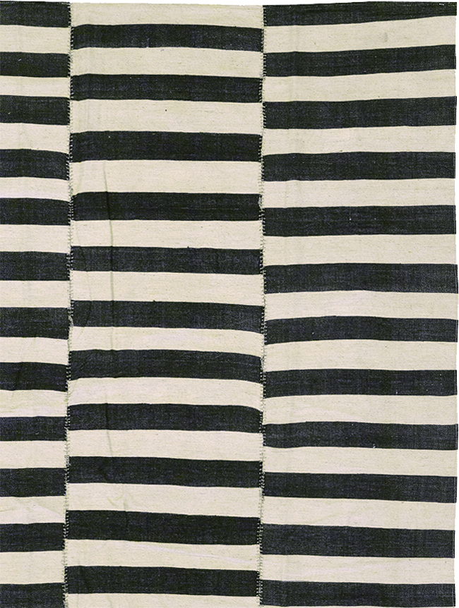 Modern Persian Flatweave Kilim Large Room Size Carpet, No.32917 - Staging