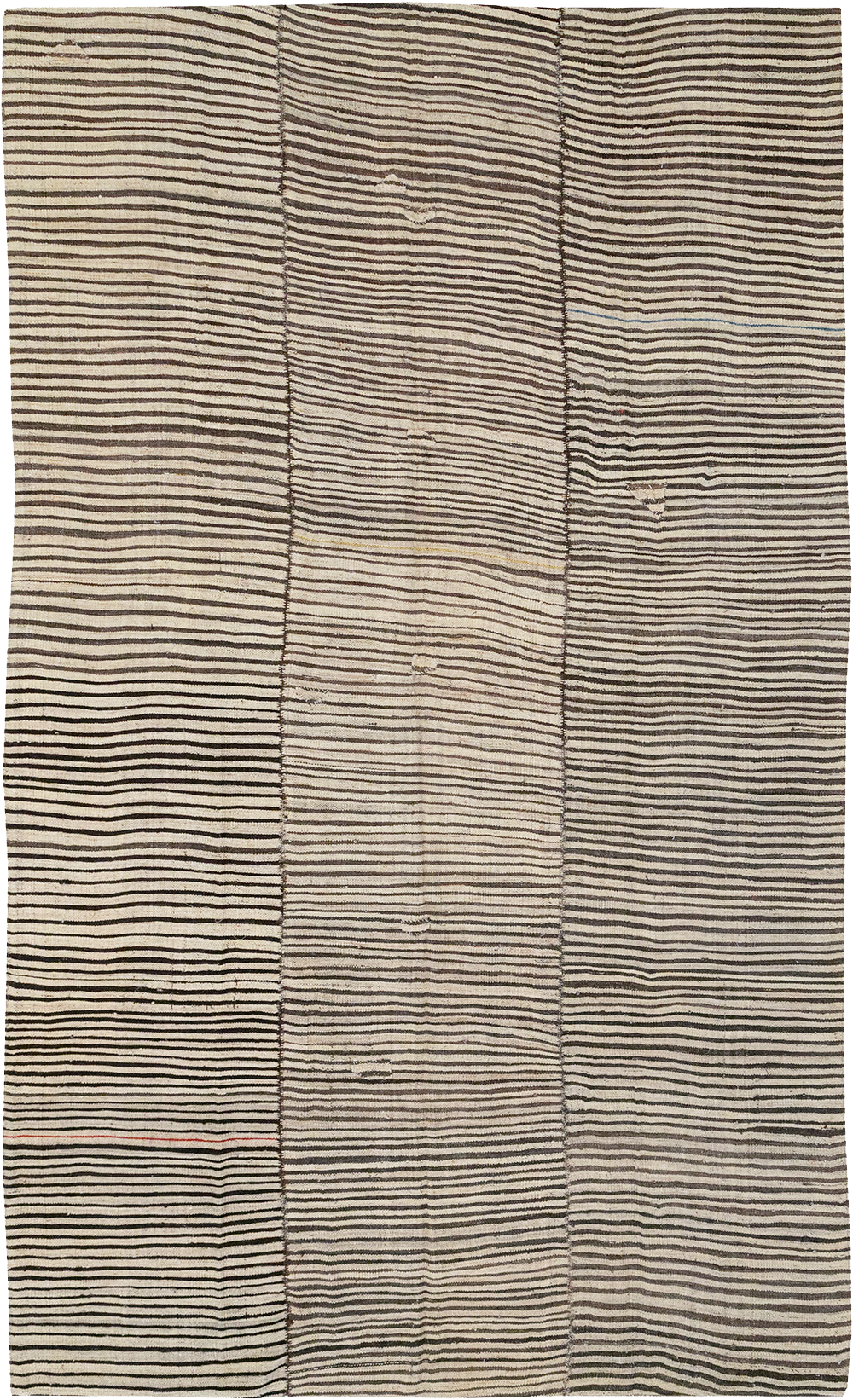 Vintage Persian Flatweave Kilim Room Size Carpet, No.32918 - Staging