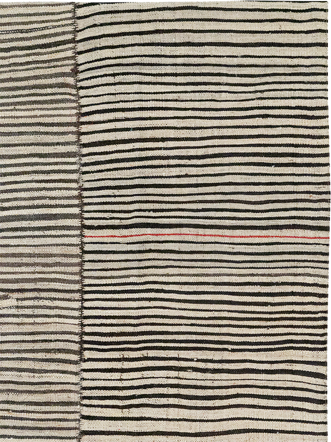 Vintage Persian Flatweave Kilim Room Size Carpet, No.32918 - Staging