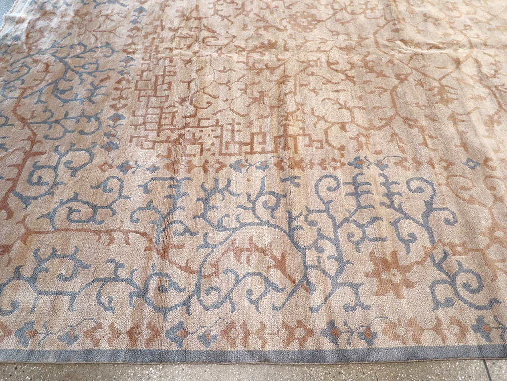 Modern Indian Khotan Large Square Room Size Carpet, No.32928 - Staging