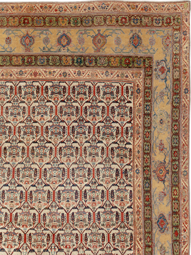 Antique Persian Fereghan Mahal Oversize Carpet, No.32933 - Staging