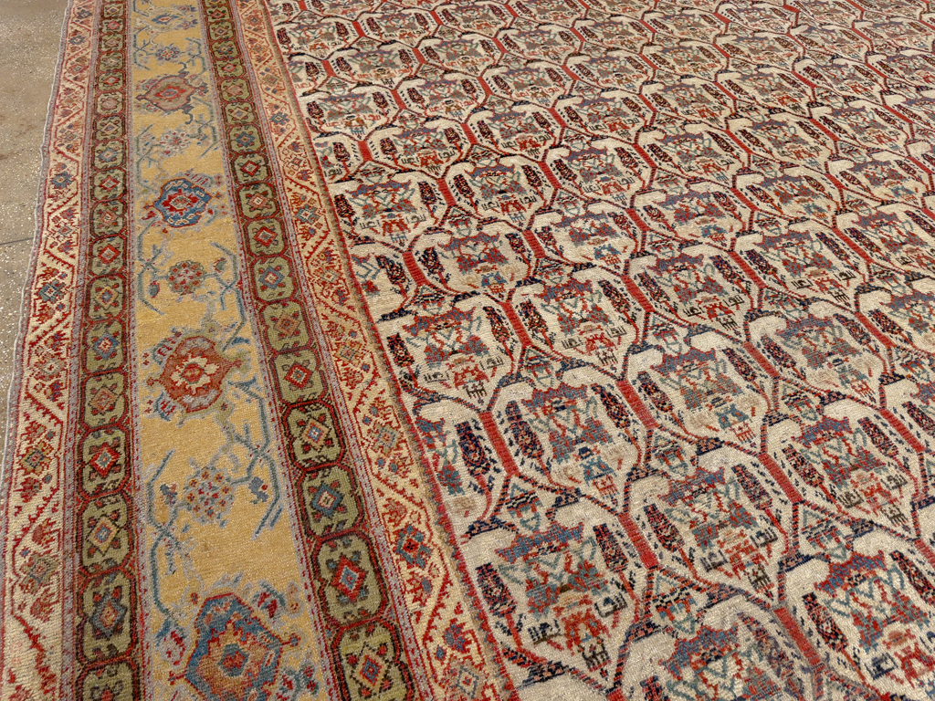 Antique Persian Fereghan Mahal Oversize Carpet, No.32933 - Staging