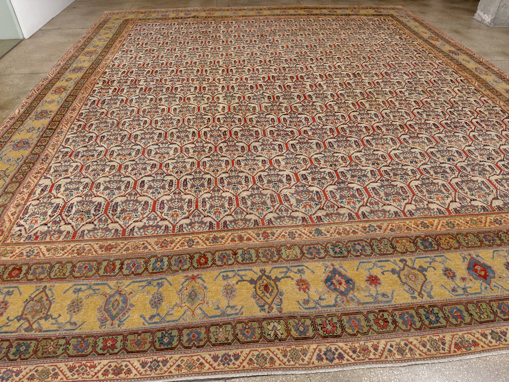 Antique Persian Fereghan Mahal Oversize Carpet, No.32933 - Staging