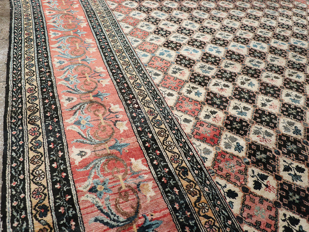 Vintage Persian Bakhtiari Room Size Carpet, No.32934 - Staging
