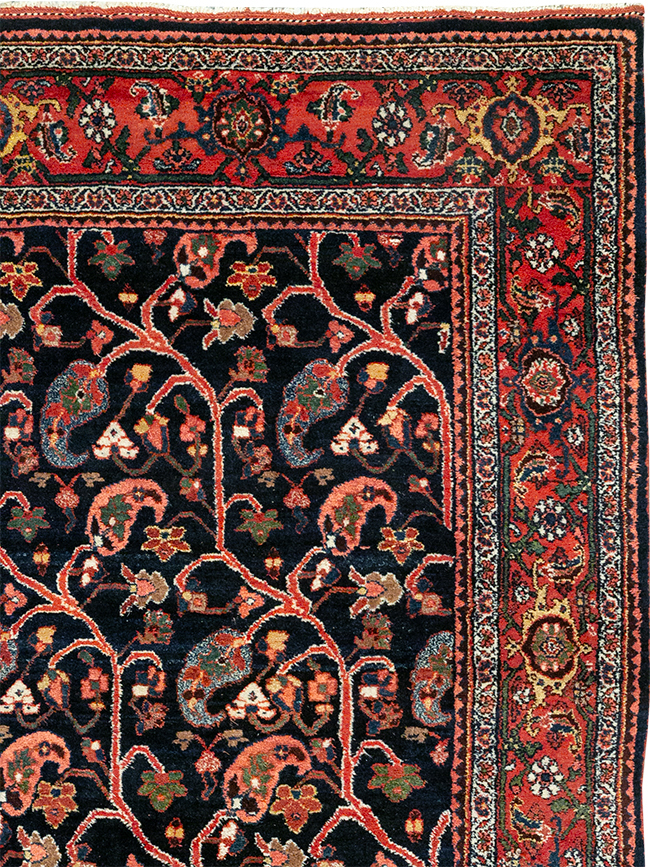 Antique Persian Bidjar Gallery Carpet, No.32953 - Staging