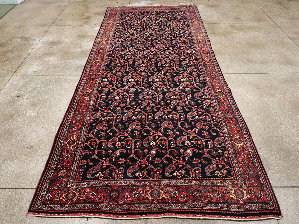 Antique Persian Bidjar Gallery Carpet, No.32953 - Staging