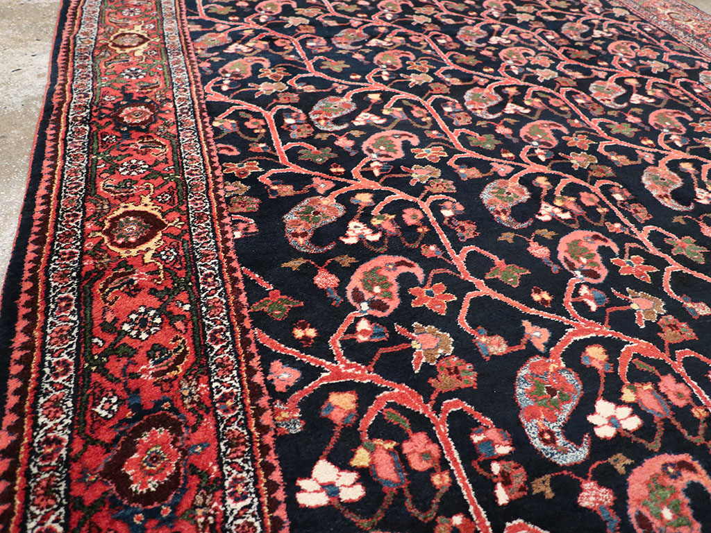 Antique Persian Bidjar Gallery Carpet, No.32953 - Staging