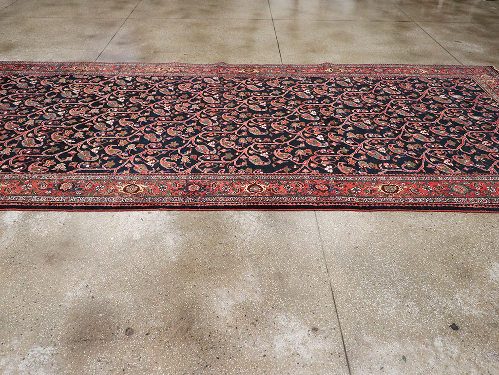 Antique Persian Bidjar Gallery Carpet, No.32953 - Staging
