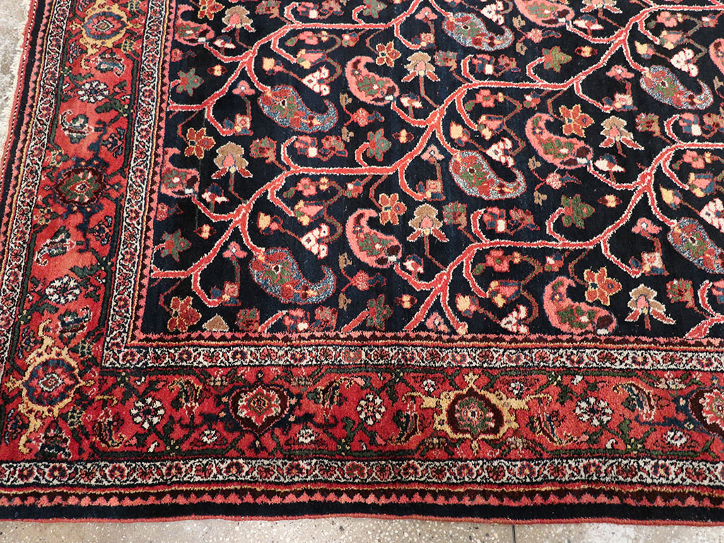 Antique Persian Bidjar Gallery Carpet, No.32953 - Staging
