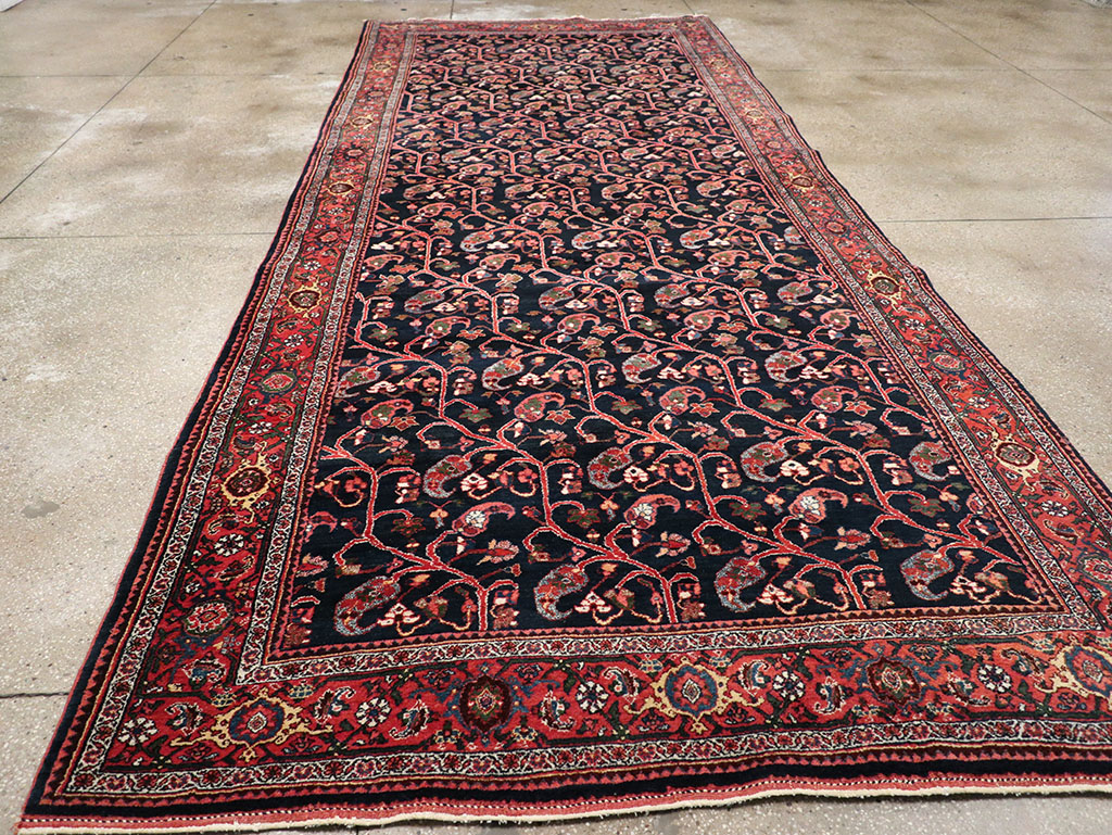 Antique Persian Bidjar Gallery Carpet, No.32953 - Staging