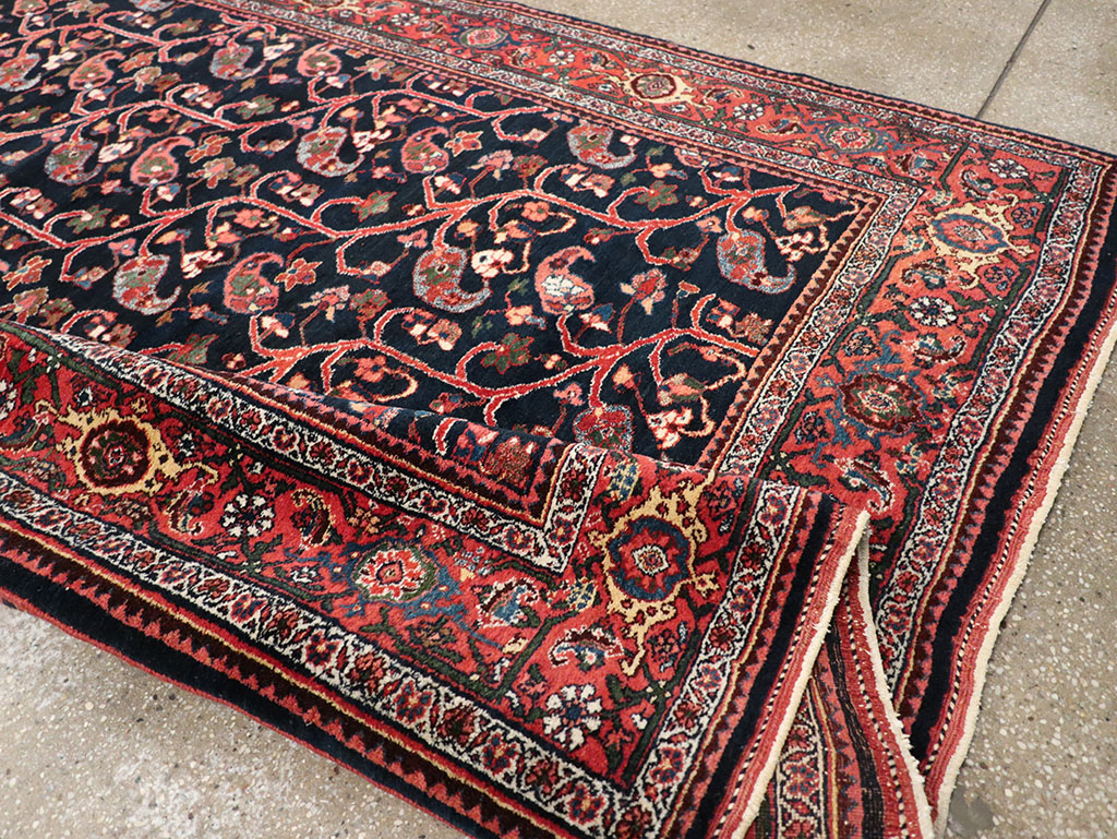 Antique Persian Bidjar Gallery Carpet, No.32953 - Staging
