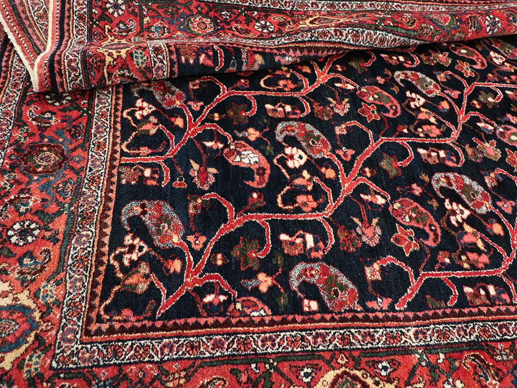 Antique Persian Bidjar Gallery Carpet, No.32953 - Staging