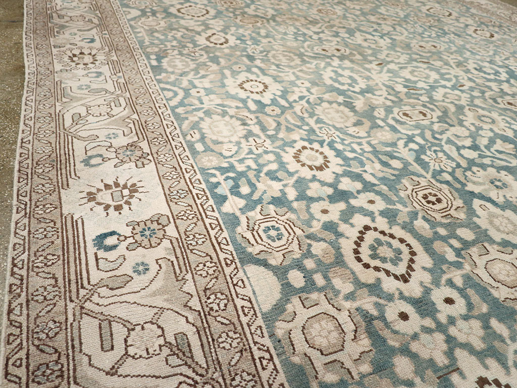 Antique Persian Mahal Room Size Rug, No.32965 - Staging