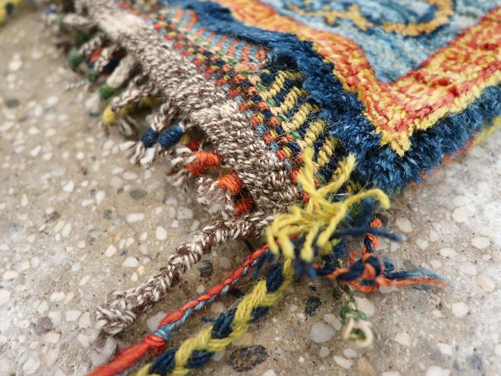 Vintage Persian Gabbeh Pictorial Bag, No.32967 - Staging