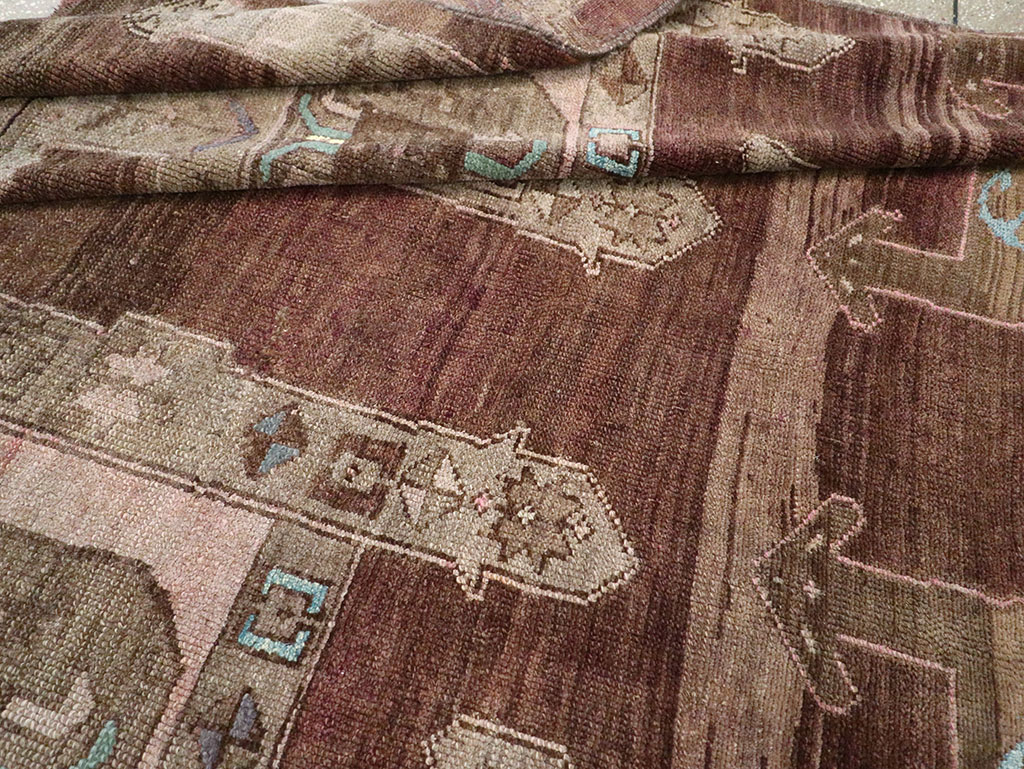 Vintage Turkish Anatolian Room Size Carpet, No.32974 - Staging