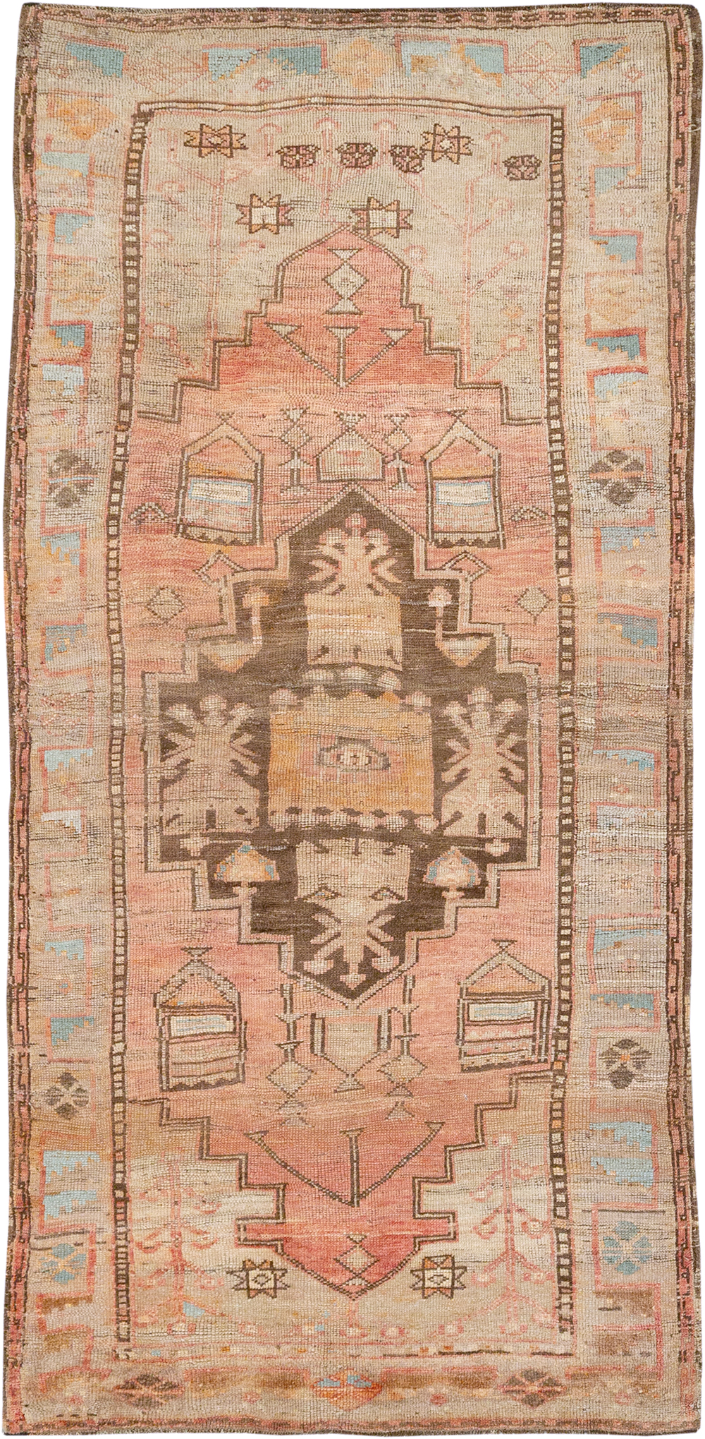 Vintage Turkish Anatolian Accent Rug, No.32976 - Staging