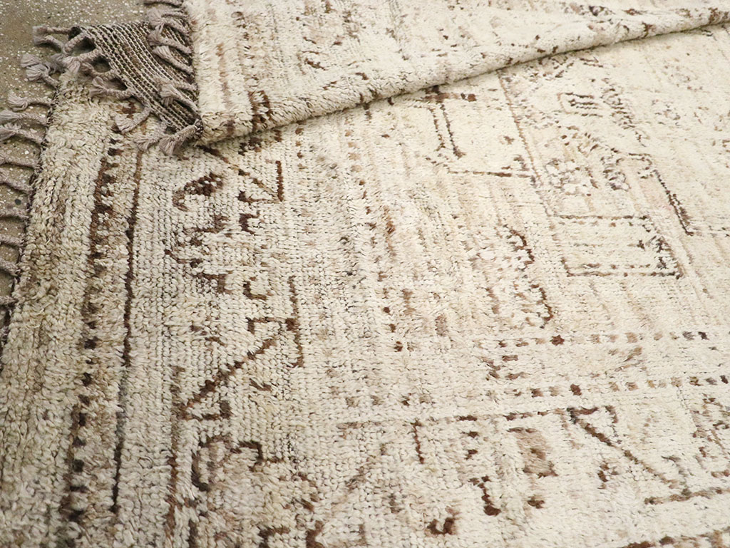 Modern Persian Gabbeh Accent Rug, No.32996 - Staging