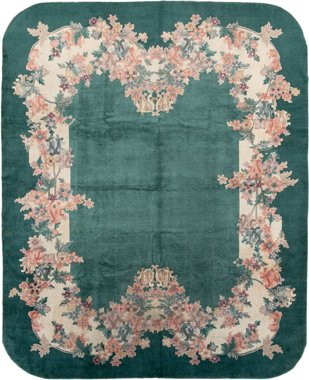 Vintage Chinese Art Deco Room Size Carpet, No.33001 - Staging