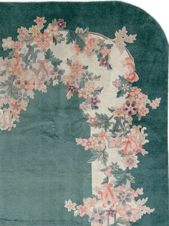 Vintage Chinese Art Deco Room Size Carpet, No.33001 - Staging